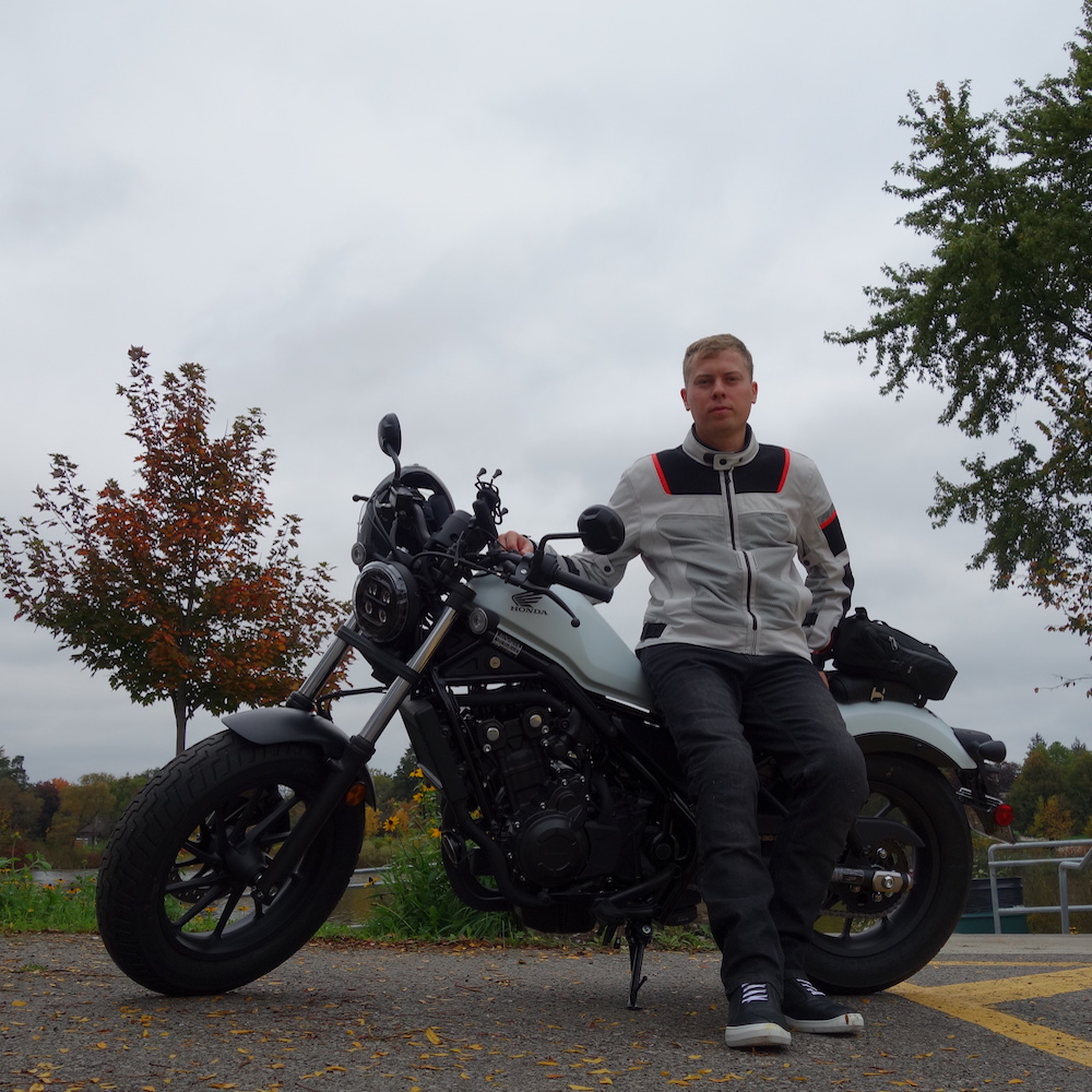 Petro with his motorbike